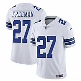 Men & Women & Youth Dallas Cowboys #27 Royce Freeman White Vapor Untouchable Limited Football Stitched Jersey,baseball caps,new era cap wholesale,wholesale hats